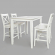 Simplicity X Back Counter Stool in Paperwhite Finish (Set of 2)